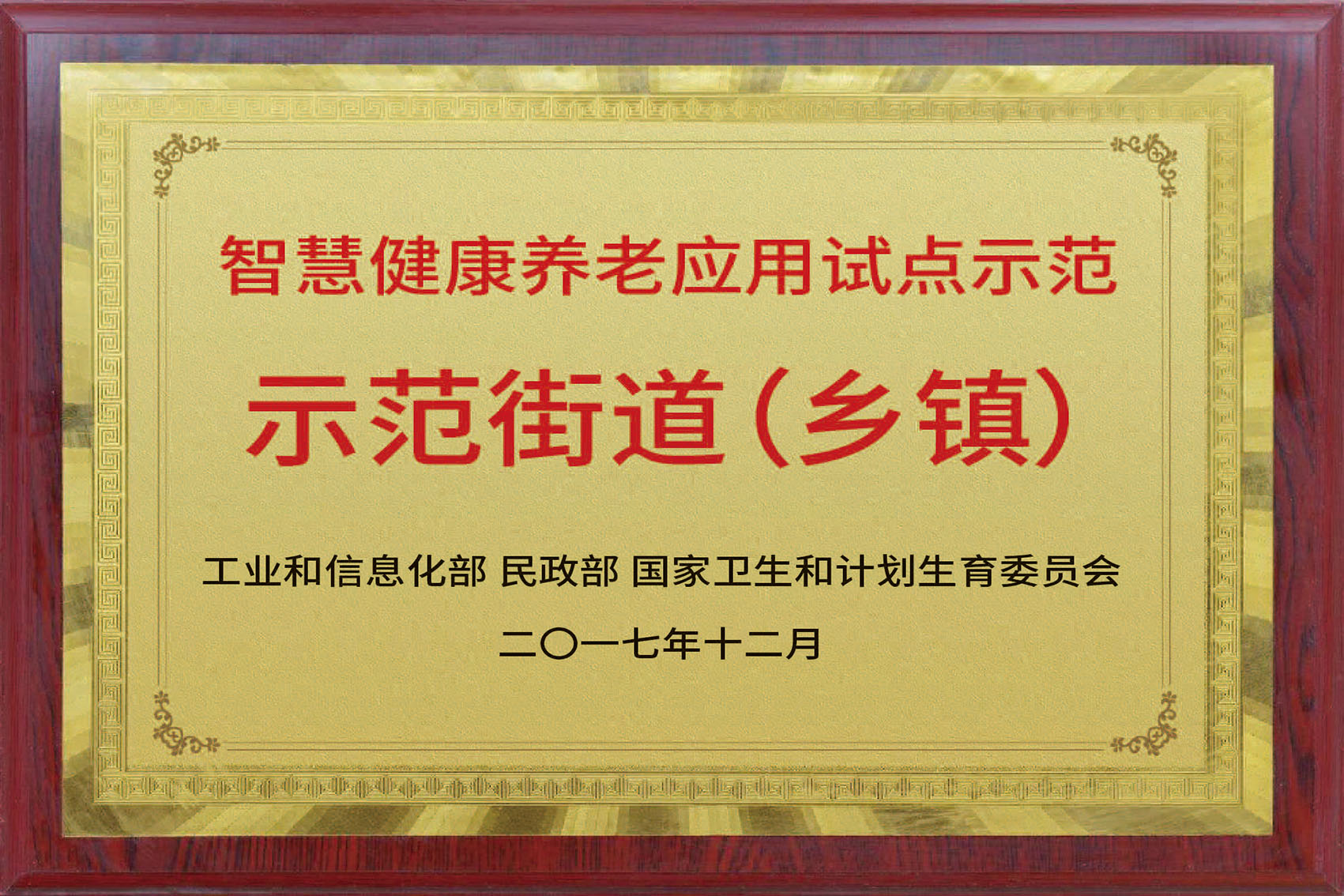 全国智慧健康养老示范街路